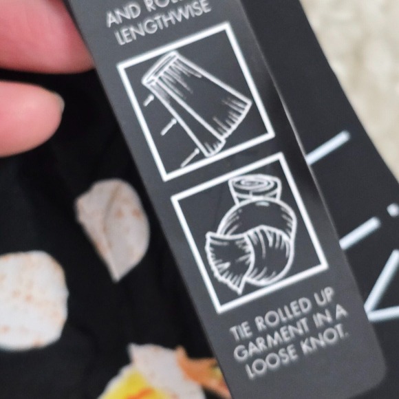 Liv by Habitat Shirt Small Colorful Floral Paisley Asymmetrical Crinkle Artsy - Picture 6 of 12